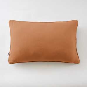 Abnehmbares Kissen 40 x 60 cm Baumwollgaze GAÏA Aprikose farbe