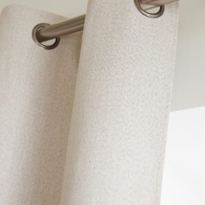 FA - Blackout curtain with 8 gun color rings 140 x 240 cm chambray ERES Sable (Beige)