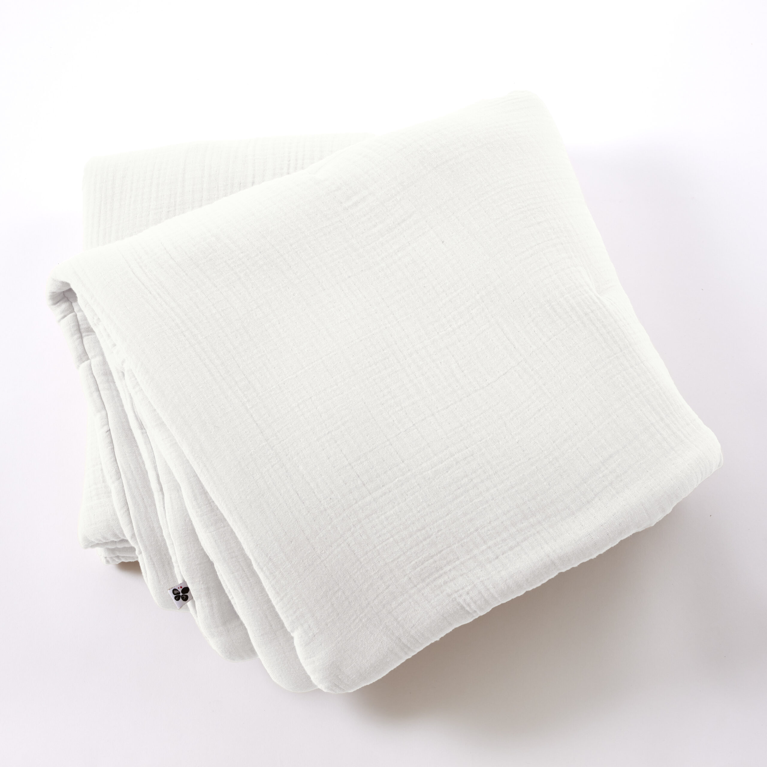 Bout de lit 90 x 220 cm Gaze de coton unie INA Chantilly