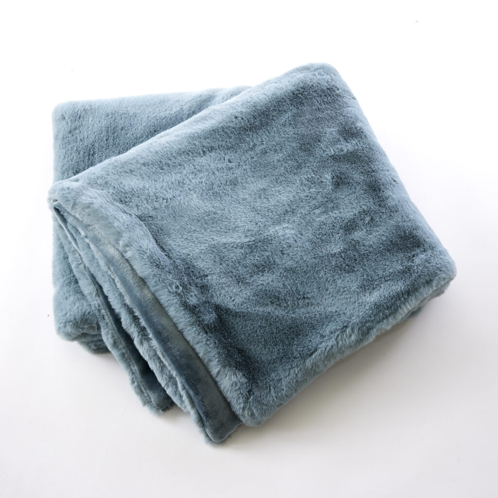 Bout de lit 90 x 220 cm Polyester SVEN Bleu arctique
