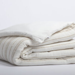 Bout de lit 90 x 220 cm Coton texturé TOM
